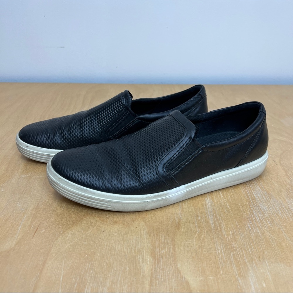 Ecco Women’s Soft 7 Woven Slip-on, Black Size 11